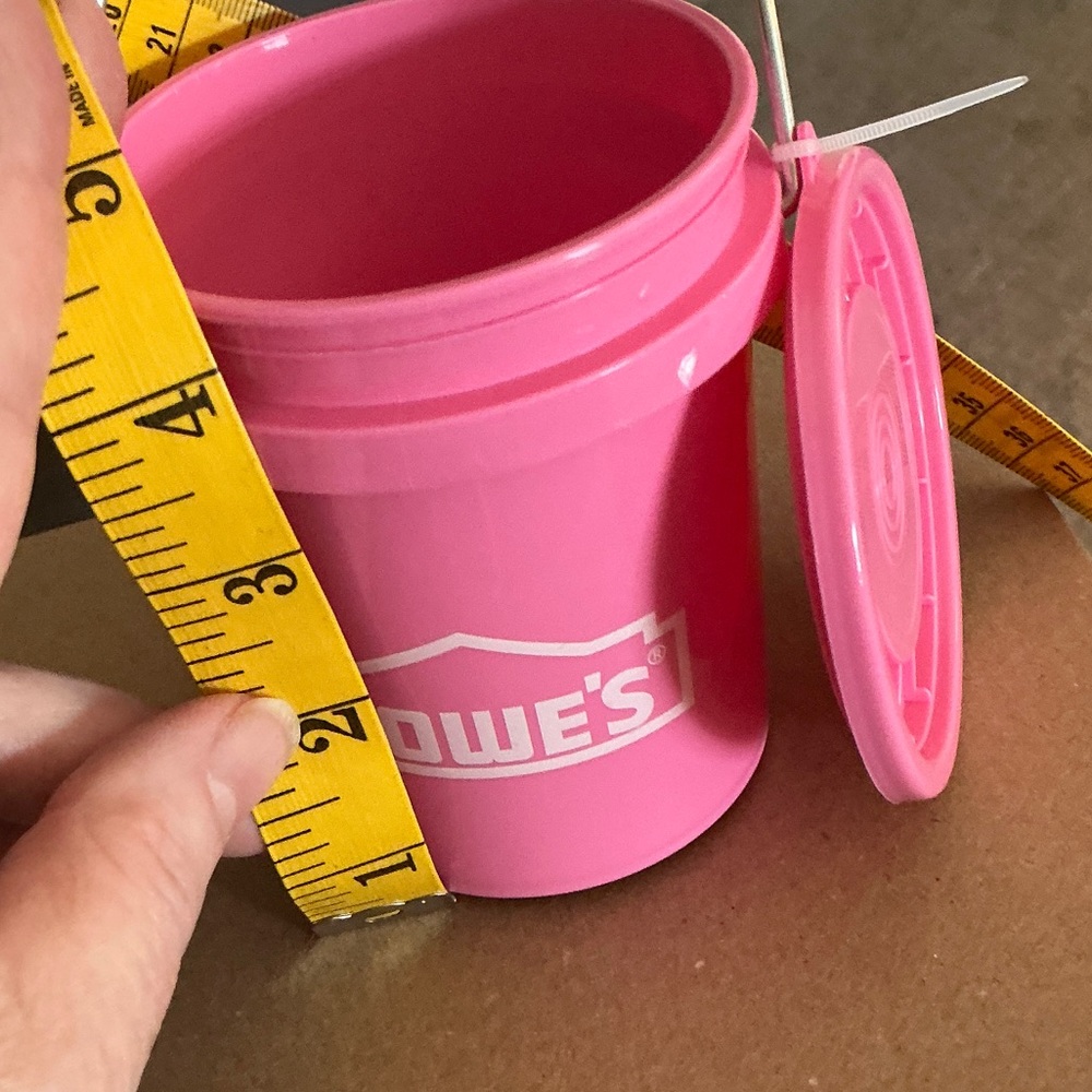 Mini Lowe's Pink Party Favor Buckets - Set of 3 - Picture 5 of 5